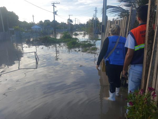 Quase mil famílias são afetadas por alagamentos em Parintins após fortes chuvas