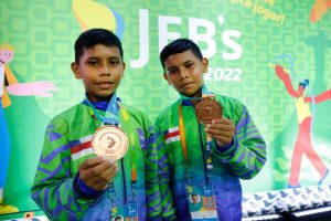 Gêmeos do interior do AM levam bronze no Vôlei de Praia durante Jogos Escolares Brasileiros